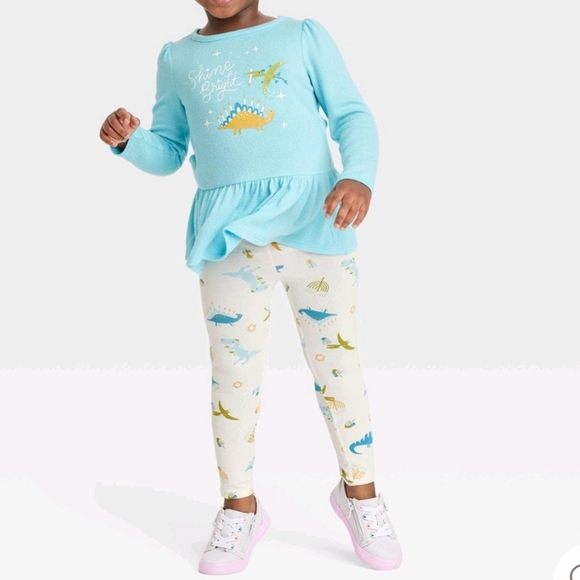 Cat & Jack Other - Shine bright Hanukkah dinosaur outfit